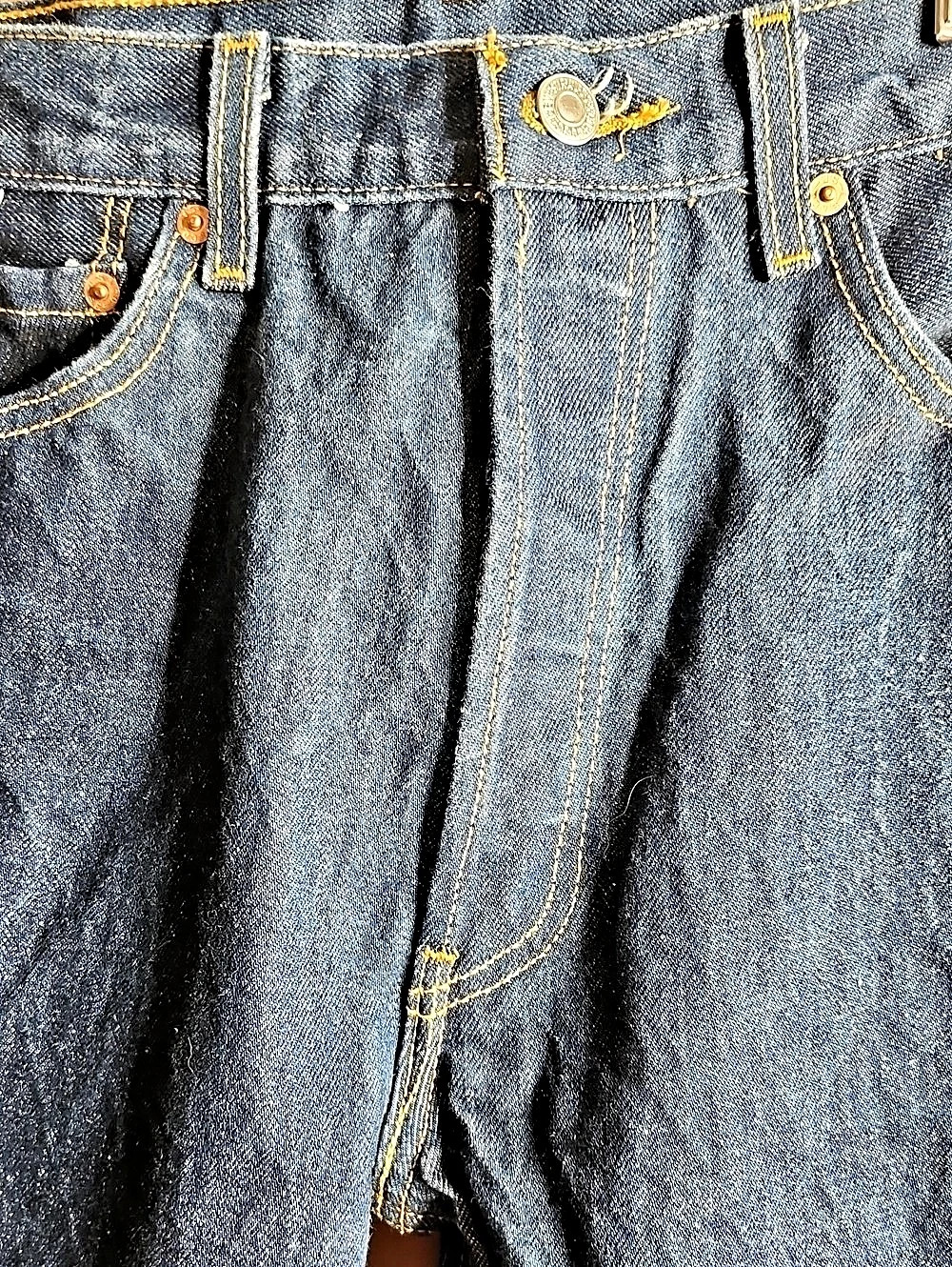 Levi’s 501 XX Original Fit Button Fly Dark Straight Leg Jeans 34x34 actual 34x32 - Picture 3 of 13